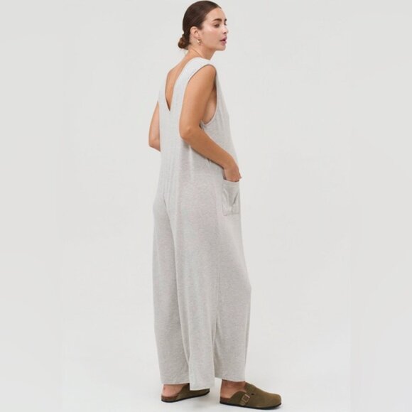 Nothing Fits But Mochi Knit Jumpsuit Maternity Gray One size - Picture 16 of 16